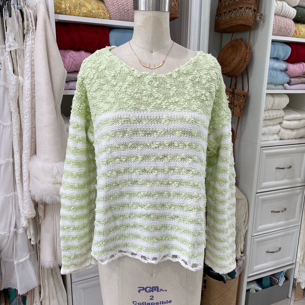 Free Prople Sweater in Lime